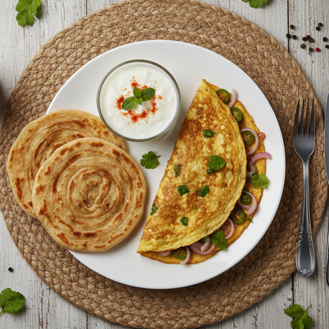 Omelette & Paratha