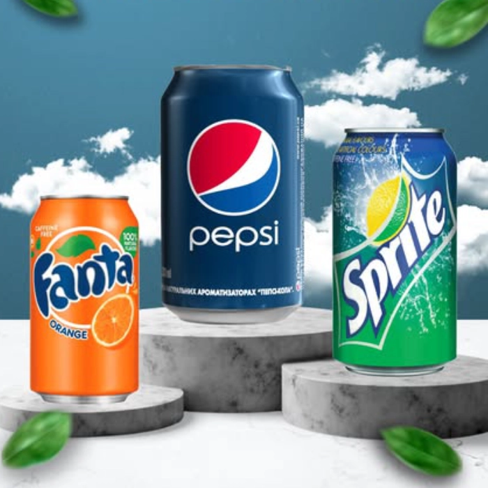 Pepsi, Sprite, Fanta