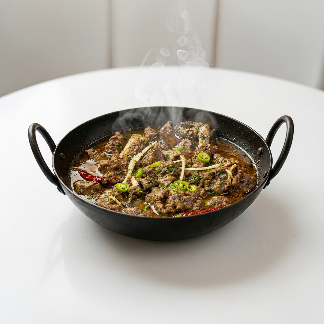 Black Pepper Lamb Karahi